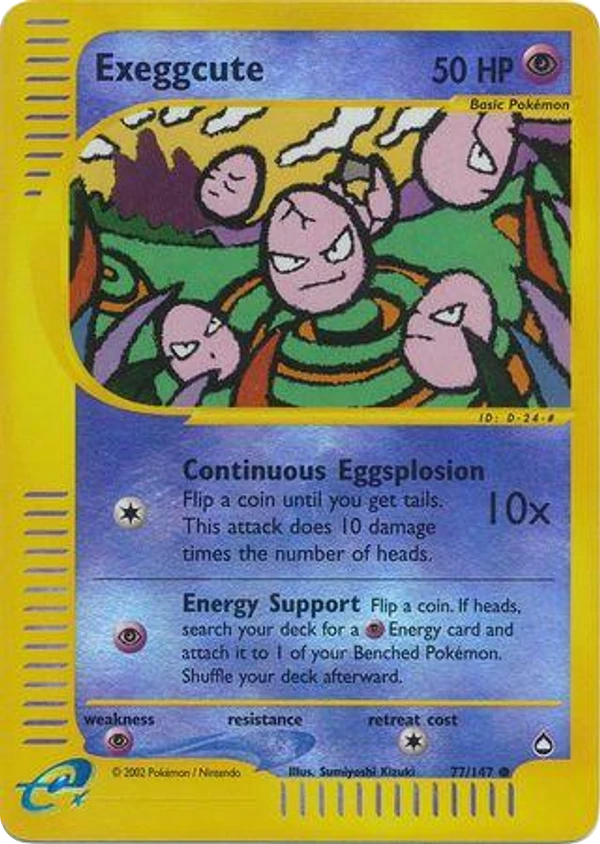 Exeggcute — Aquapolis #077 / 147