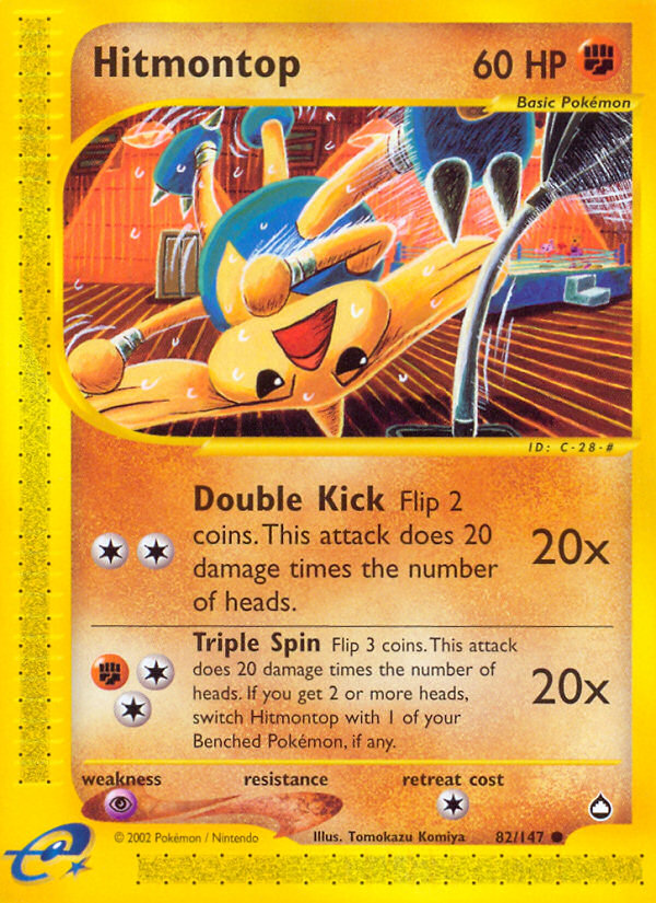 Hitmontop — Aquapolis #082 / 147