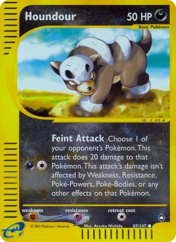 Houndour — Aquapolis #087 / 147