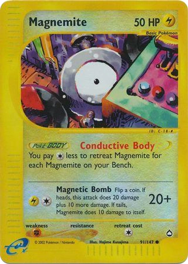 Magnemite — Aquapolis #091 / 147
