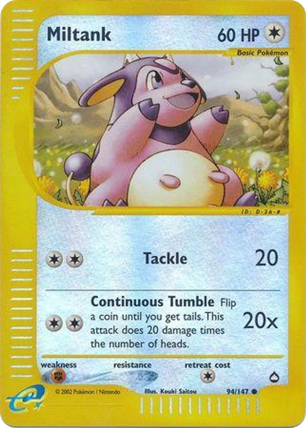 Miltank — Aquapolis #094 / 147