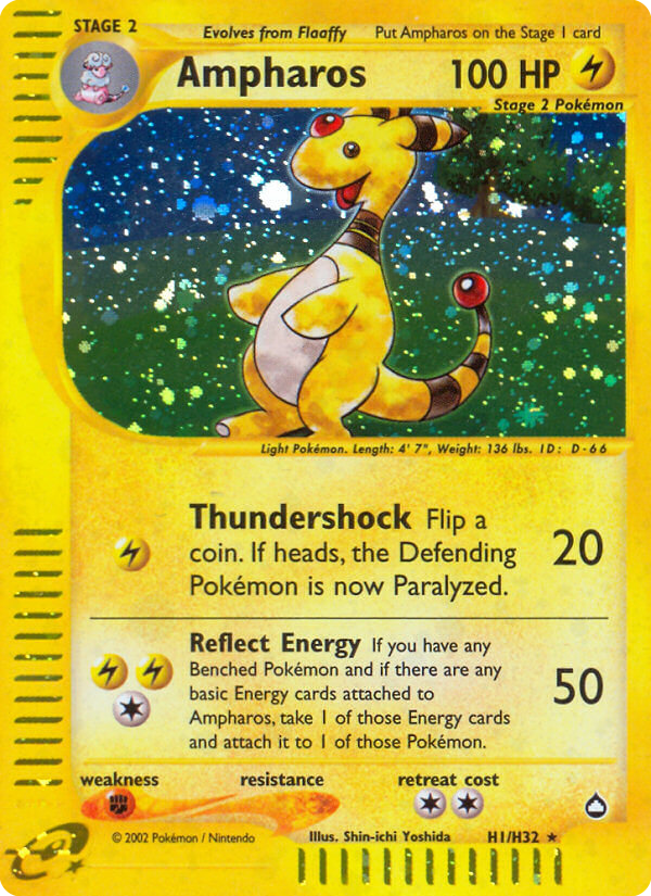 Ampharos — Aquapolis #001 / 147