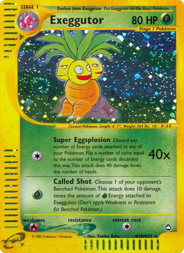 Exeggutor — Aquapolis #010 / 147
