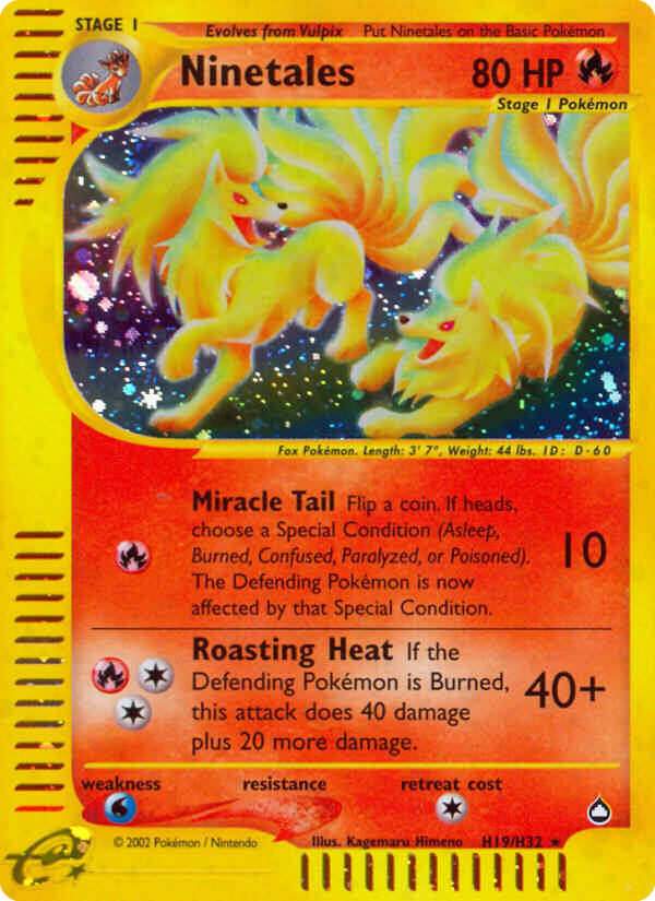 Ninetales — Aquapolis #019 / 147