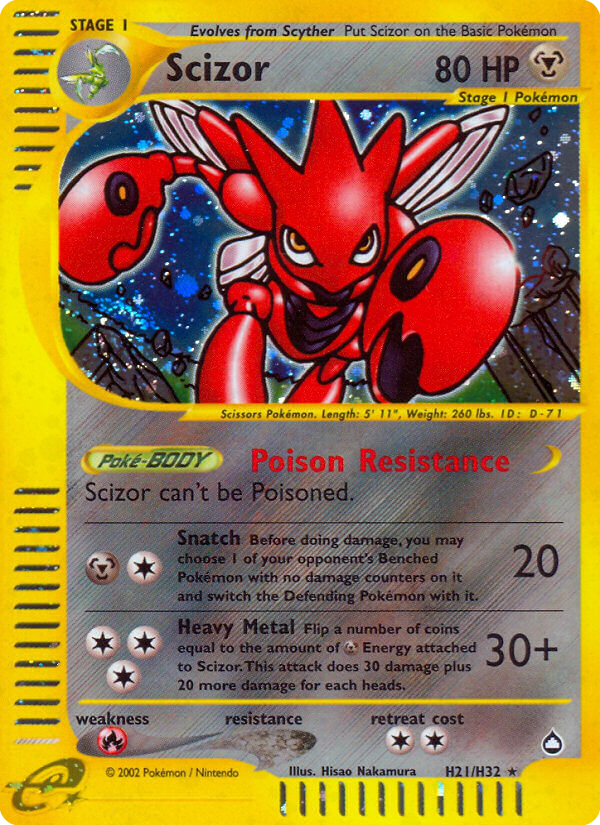Scizor — Aquapolis #021 / 147