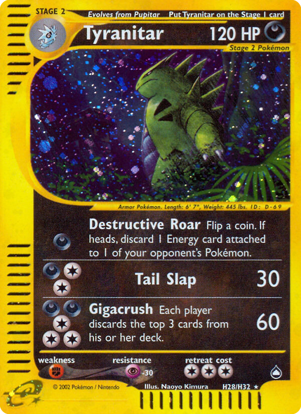 Tyranitar — Aquapolis #028 / 147