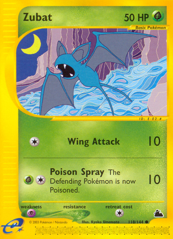 Zubat — Skyridge #118 / 144