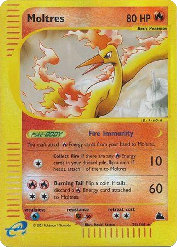 Moltres — Skyridge #021 / 144