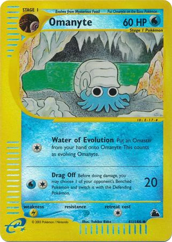 Omanyte — Skyridge #041 / 144
