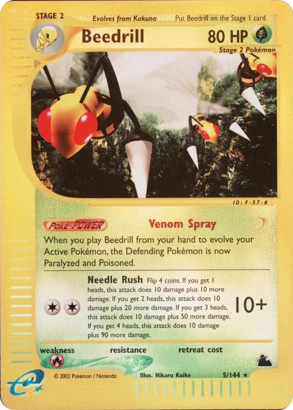 Beedrill — Skyridge #005 / 144
