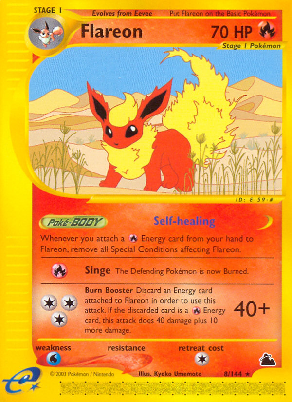 Flareon — Skyridge #008 / 144