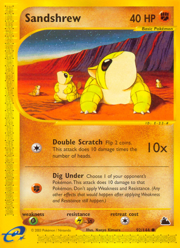 Sandshrew — Skyridge #092 / 144