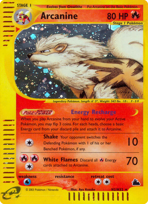 Arcanine — Skyridge #002 / 144