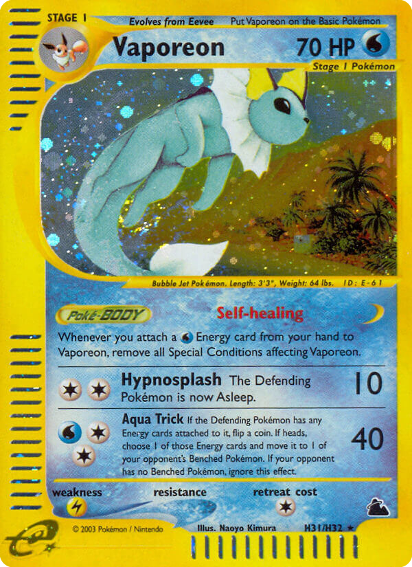 Vaporeon — Skyridge #031 / 144