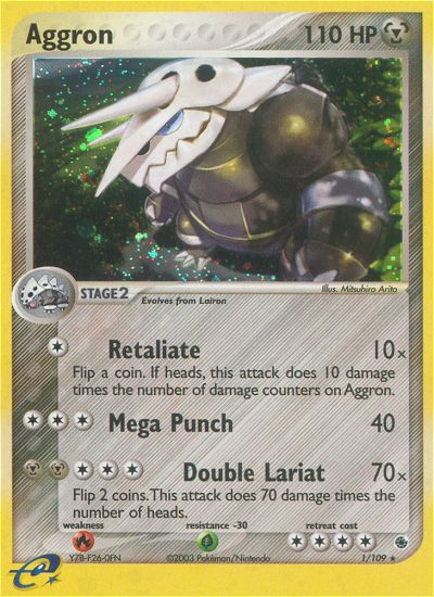 Aggron — Ruby & Sapphire #001 / 109