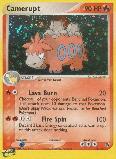 Camerupt — Ruby & Sapphire #004 / 109