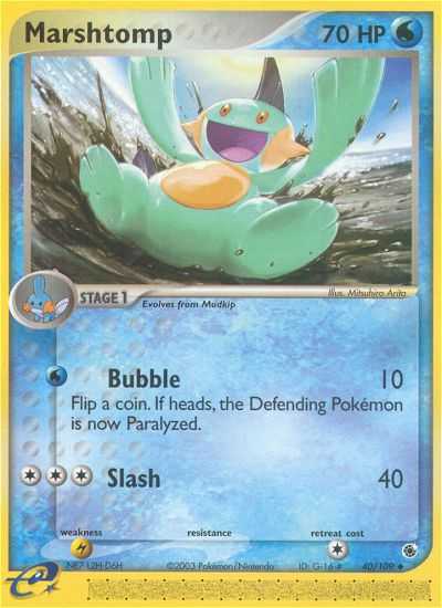 Marshtomp — Ruby & Sapphire #040 / 109