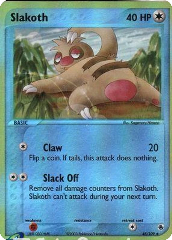 Slakoth — Ruby & Sapphire #045 / 109
