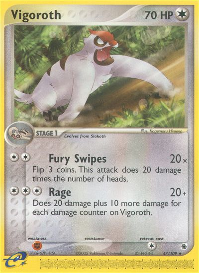 Vigoroth — Ruby & Sapphire #047 / 109