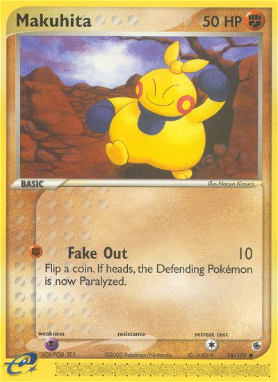 Makuhita — Ruby & Sapphire #058 / 109