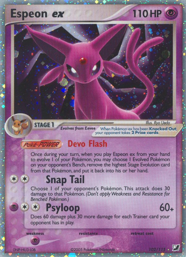 Espeon ex — Unseen Forces #102 / 115