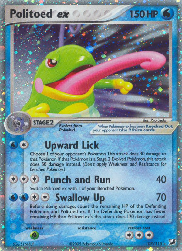 Politoed ex — Unseen Forces #107 / 115