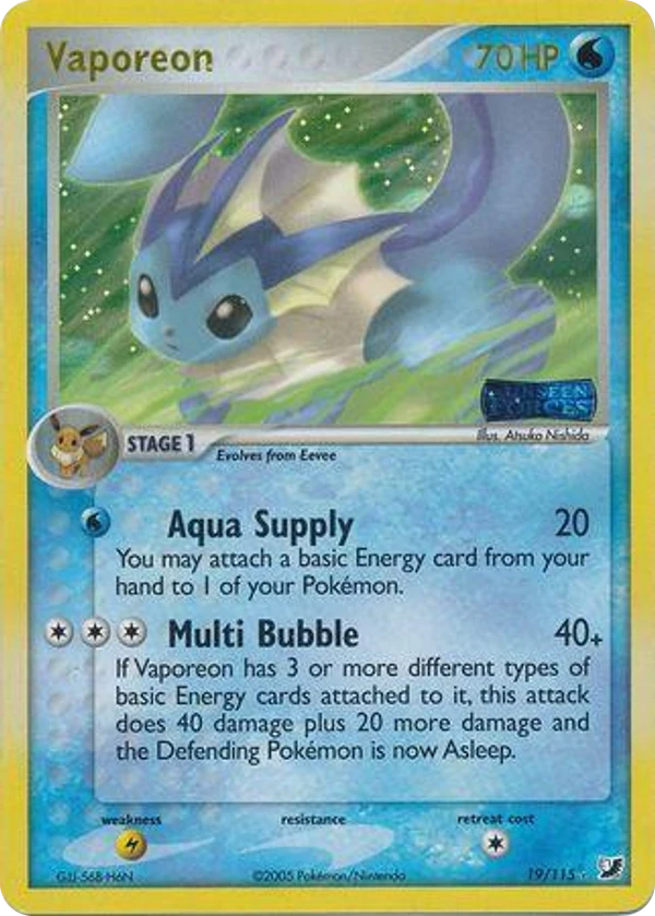 Vaporeon — Unseen Forces #019 / 115