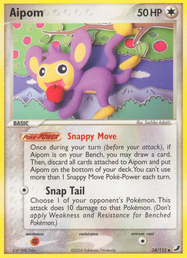 Aipom — Unseen Forces #034 / 115