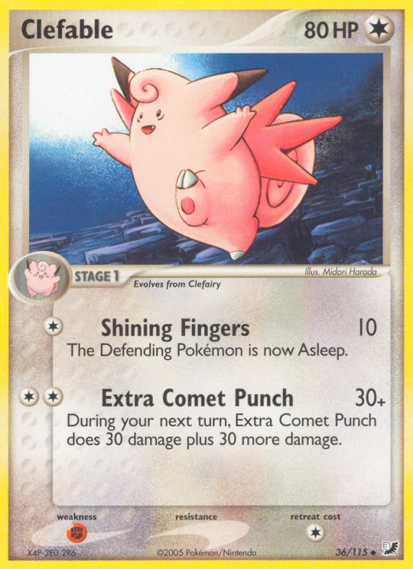 Clefable — Unseen Forces #036 / 115