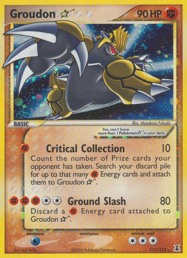 Groudon ☆ — Delta Species #111 / 113