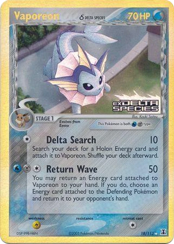 Vaporeon δ — Delta Species #018 / 113