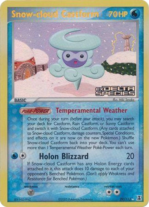 Snow-cloud Castform — Delta Species #029 / 113