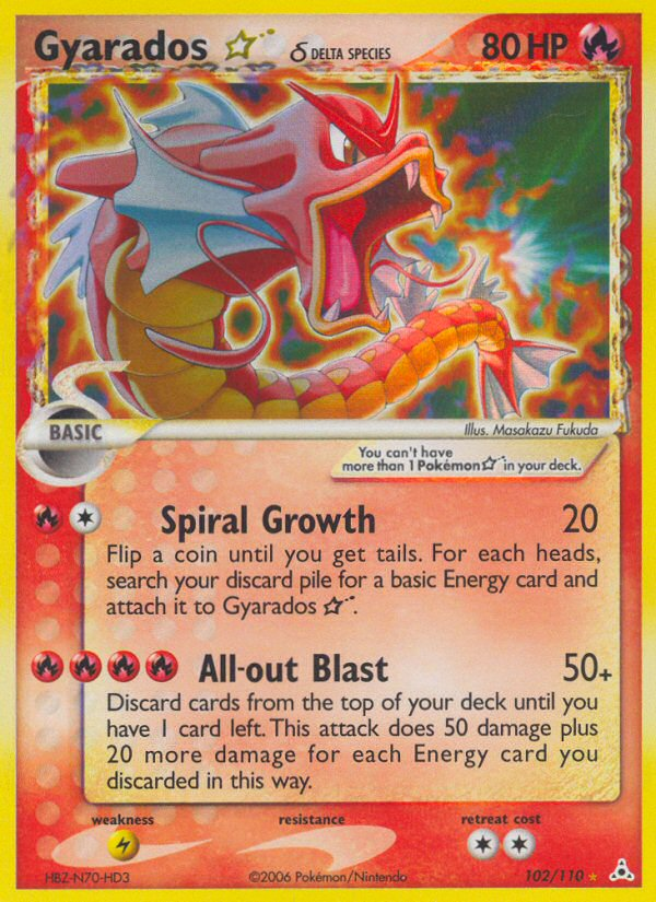 Gyarados ☆ δ — Holon Phantoms #102 / 110
