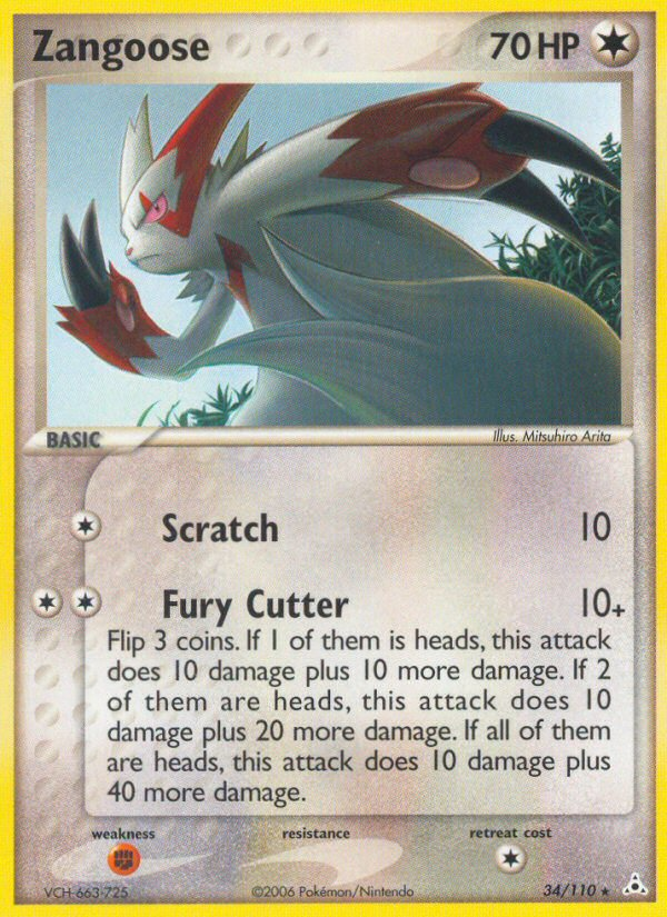 Zangoose — Holon Phantoms #034 / 110
