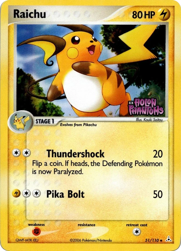 Raichu — Holon Phantoms #051 / 110