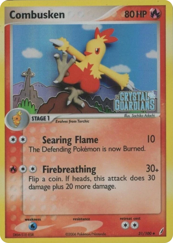 Combusken — Crystal Guardians #031 / 100