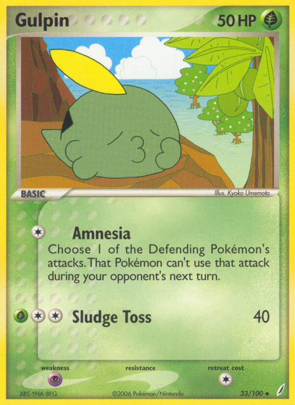 Gulpin — Crystal Guardians #033 / 100