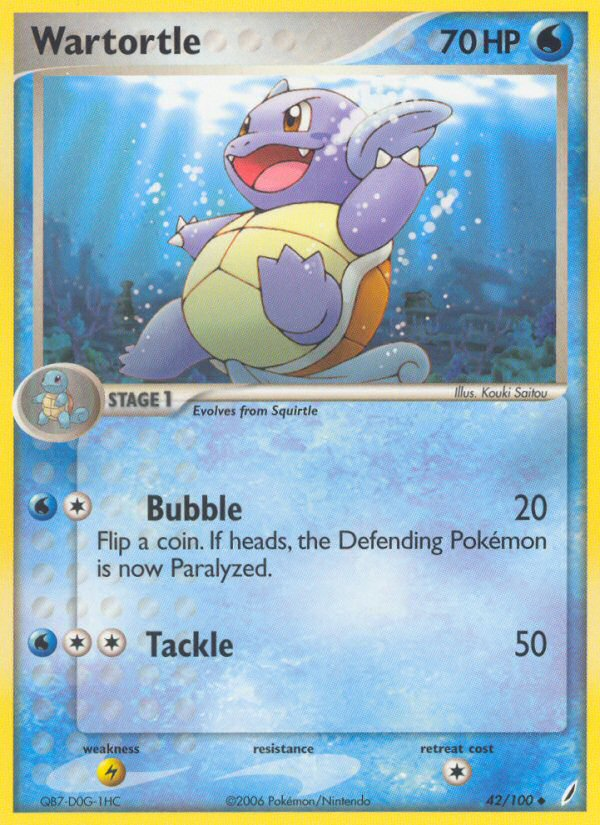 Wartortle — Crystal Guardians #042 / 100