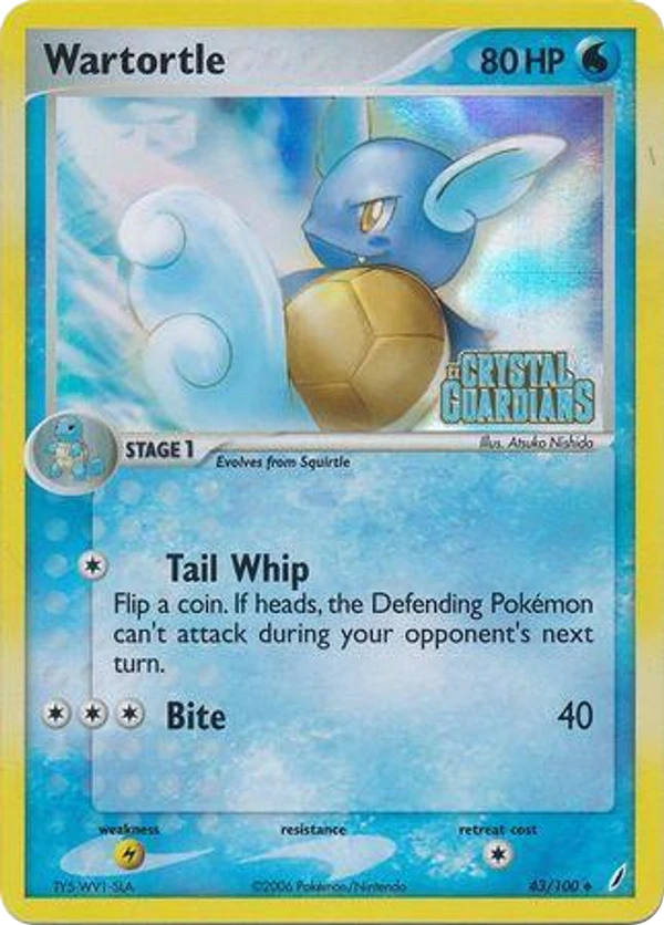 Wartortle — Crystal Guardians #043 / 100