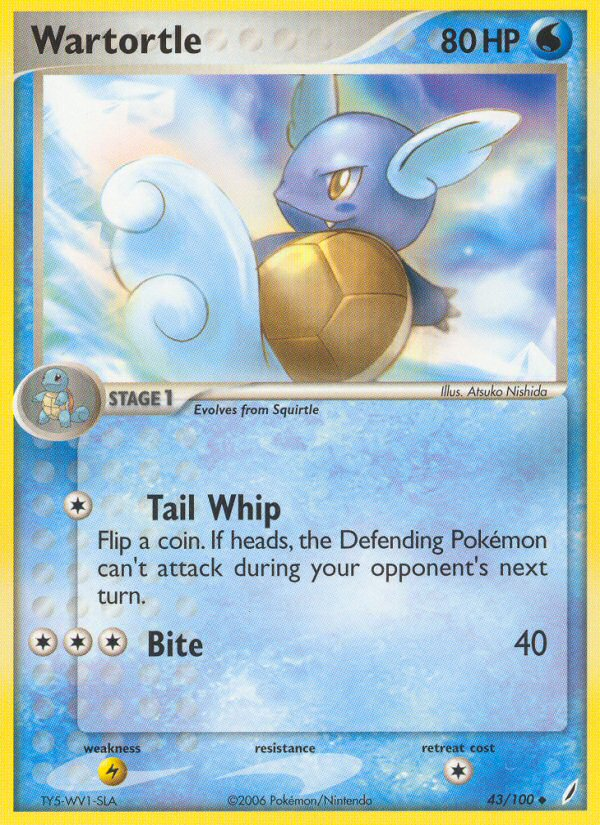 Wartortle — Crystal Guardians #043 / 100