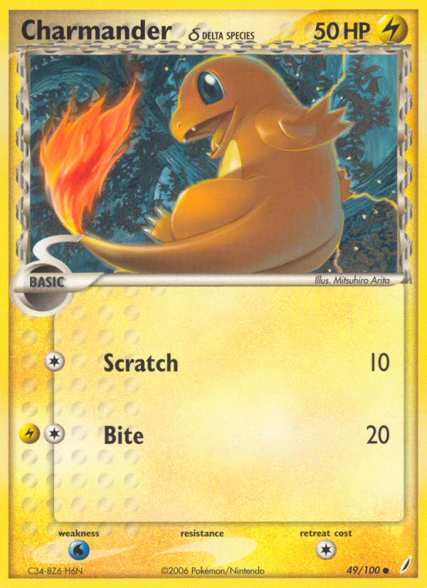 Charmander δ — Crystal Guardians #049 / 100