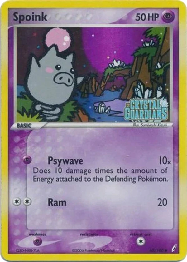 Spoink — Crystal Guardians #062 / 100