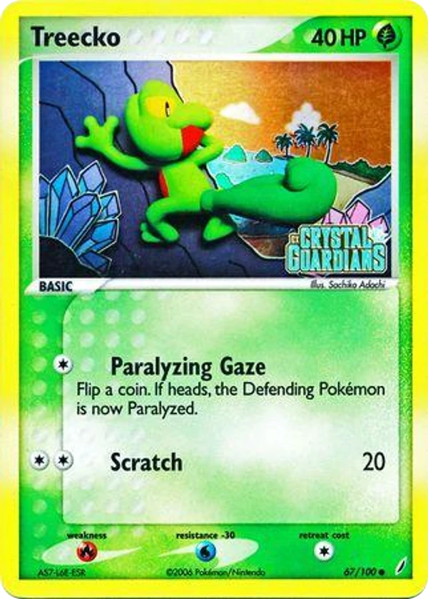 Treecko — Crystal Guardians #067 / 100