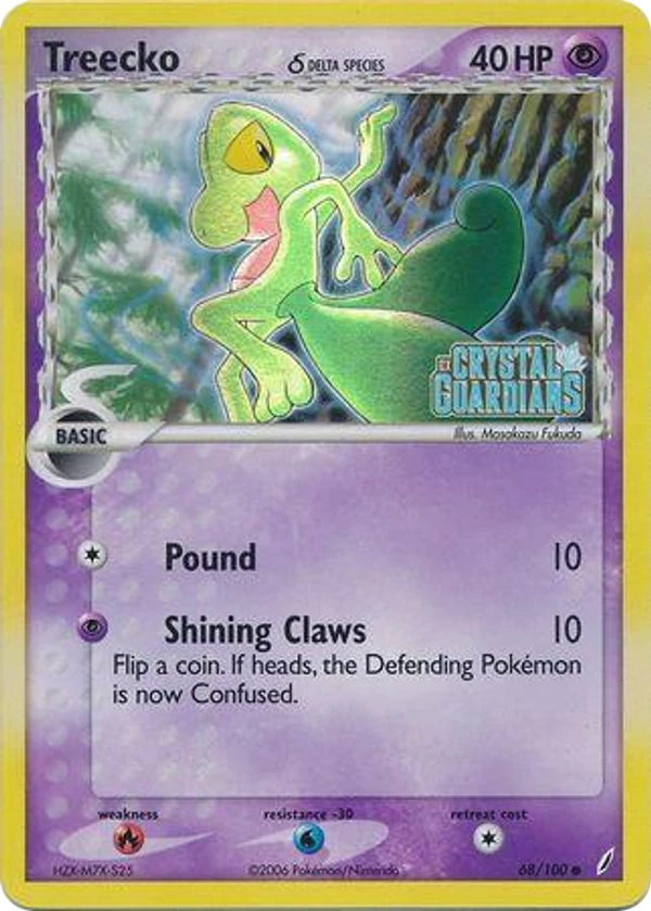 Treecko δ — Crystal Guardians #068 / 100