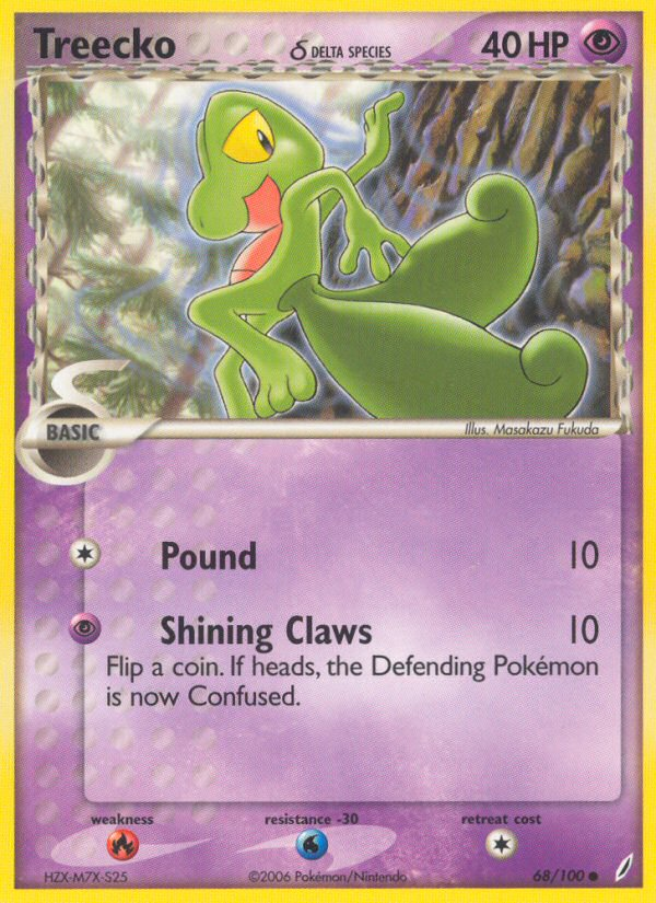 Treecko δ — Crystal Guardians #068 / 100