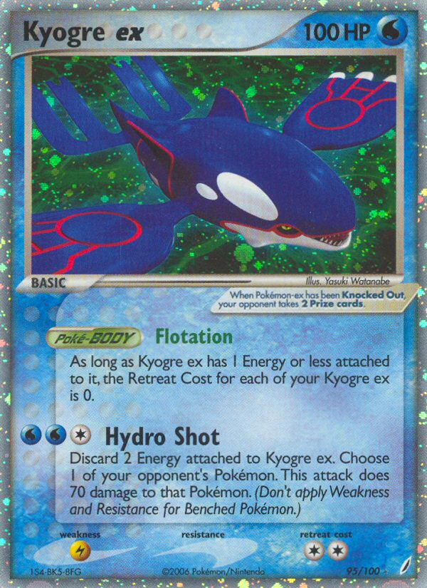 Kyogre ex — Crystal Guardians #095 / 100