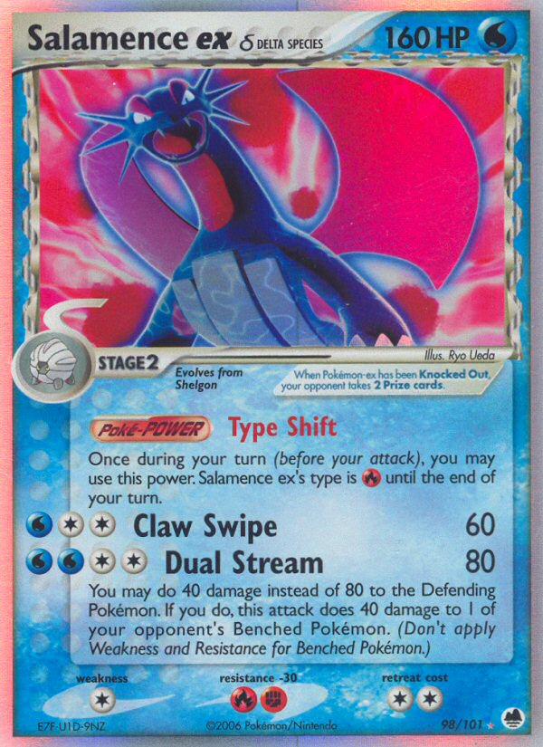 Salamence ex δ — Dragon Frontiers #098 / 101
