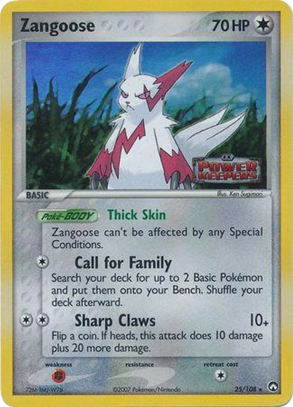 Zangoose — Power Keepers #025 / 108