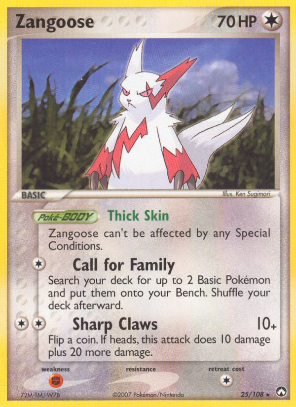 Zangoose — Power Keepers #025 / 108