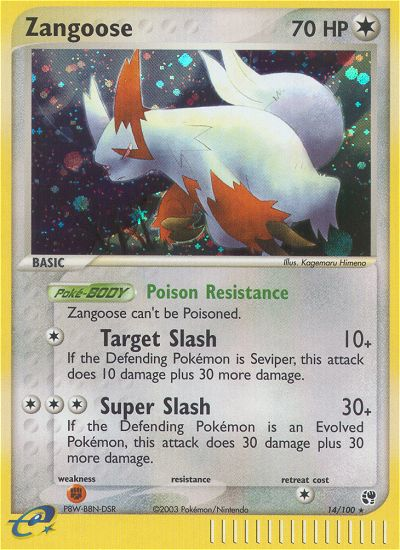 Zangoose — Sandstorm #014 / 100